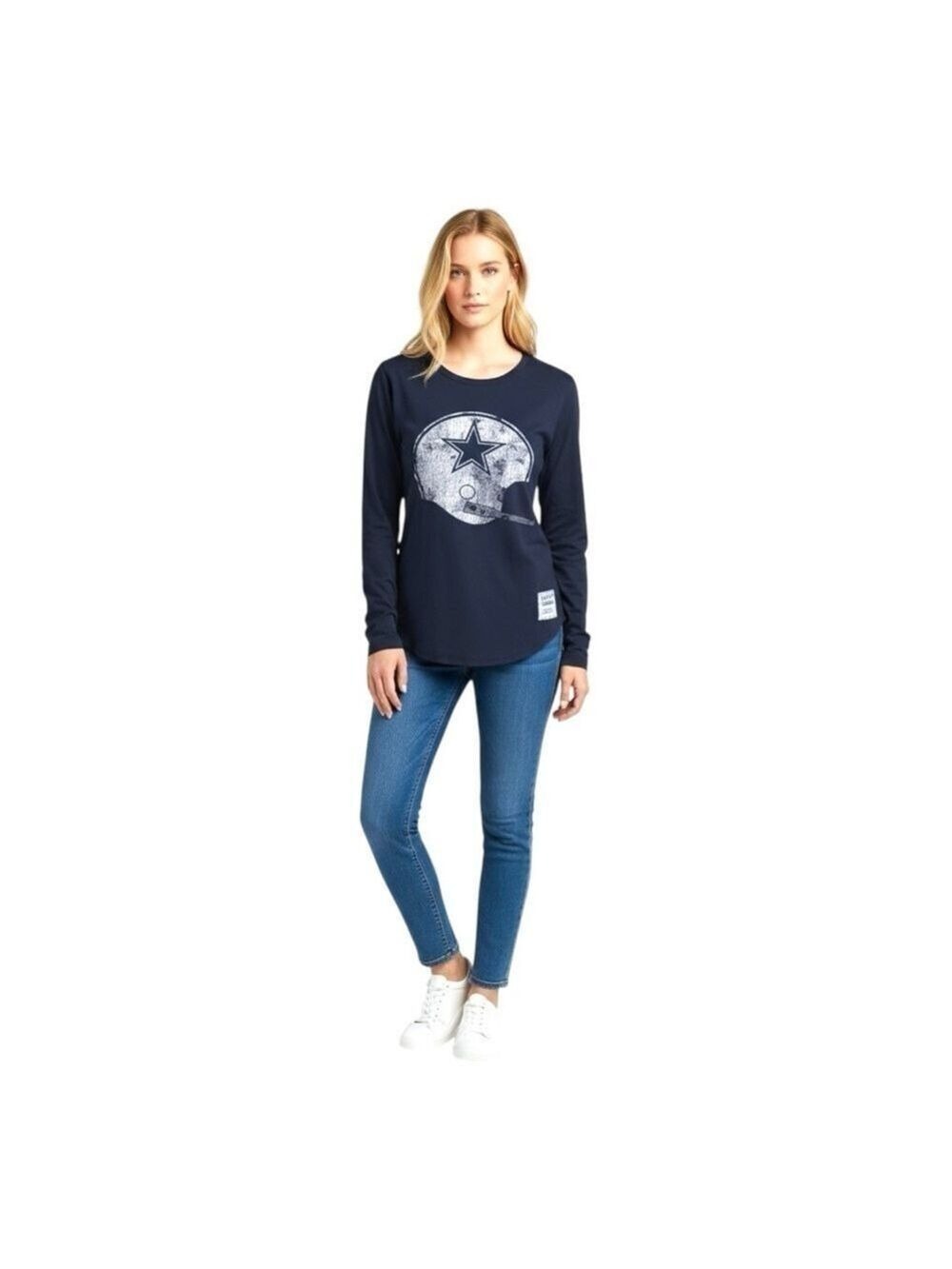 Dallas Cowboys NFL Vintage Collection Navy Blue Long Sleeve T-Shirt Medium